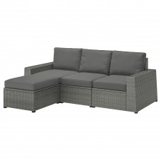 3-місний модульний диван IKEA SOLLERON темно-сірий темно-сірий (092.878.37)