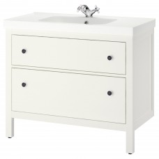 Шкаф для раковины IKEA HEMNES / ODENSVIK белый 103x49x89 см (092.934.52)