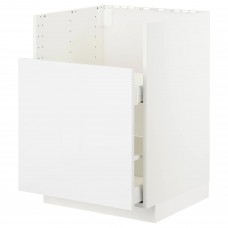 Підлогова кухонна шафа IKEA METOD білий глянцевий білий 60x60 см (092.985.10)