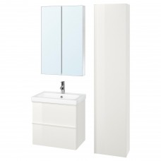 Набір меблів для ванної IKEA GODMORGON / ODENSVIK білий 63 см (093.045.06)