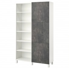 Комбінація шаф та стелажів IKEA BESTA білий 120x42x202 см (093.050.68)