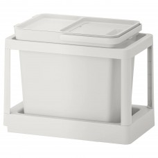 Комплект для сортировки мусора IKEA HALLBAR светло-серый 22 л (093.088.25)