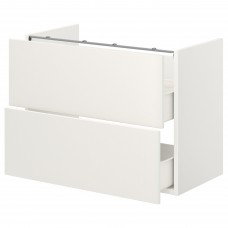 Шкафчик для умывальника IKEA ENHET белый 80x40x60 см (093.210.54)