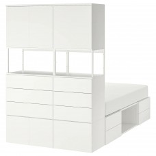 Каркас ліжка IKEA PLATSA білий 140x244x203 см (093.242.84)