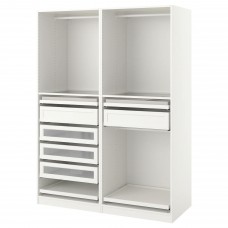 Гардероб IKEA PAX білий 150x58x201 см (093.246.89)