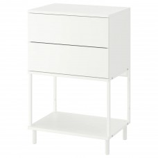 Комод з 2 шухлядами IKEA PLATSA білий 60x42x91 см (093.253.87)