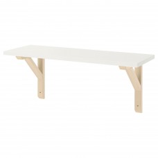 Полиця навісна IKEA BURHULT / SANDSHULT білий осика 59x20 см (093.259.81)