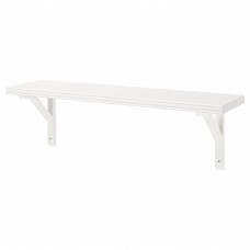 Полиця навісна IKEA BERGSHULT / SANDSHULT білий осика 80x20 см (093.260.42)