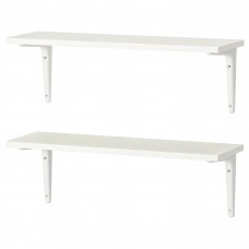 Комбінація навісних полиць IKEA BURHULT / SIBBHULT білий білий 59x20 см (093.260.99)