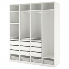 Гардероб IKEA PAX білий 200x58x236 см (093.314.30)
