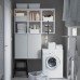 Комбінація шаф та стелажів IKEA ENHET білий 120x32x150 см (093.314.54)