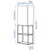 Комбінація шаф та стелажів IKEA ENHET антрацит 60x32x150 см (093.314.68)