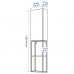 Комбинация шкафов и стеллажей IKEA ENHET антрацит белый 40x15x150 см (093.314.92)