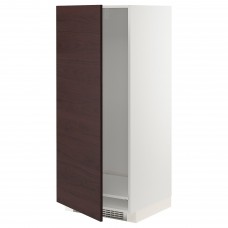 Модуль кухонної шафи IKEA METOD білий темно-коричневий 60x60x140 см (093.350.08)