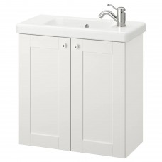 Шкаф для раковины IKEA ENHET / TVALLEN белый 64x33x65 см (093.365.12)