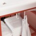 Набір меблів для ванної IKEA ENHET / TVALLEN червоно-помаранчевий білий 64x43x87 см (093.374.08)