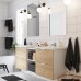 Набір меблів для ванної IKEA ENHET / TVALLEN під дуб білий 164x43x65 см (093.383.42)