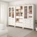Комбинация шкафов и стелажей IKEA HEMNES белый светло-коричневый 270x197 см (093.840.51)