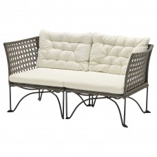 Модульний диван IKEA JUTHOLMEN темно-сірий бежевий (093.851.59)
