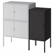 Комбінація шаф IKEA LIXHULT сірий антрацит 95x35x92 см (093.883.65)