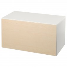 Лавка з відділенням для іграшок IKEA SMASTAD білий береза 90x52x48 см (093.891.62)
