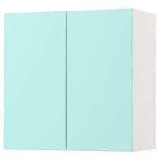Навісна шафа IKEA SMASTAD білий блідо-бірюзовий 60x32x60 см (093.899.06)