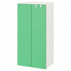 Гардероб IKEA SMASTAD білий зелений 60x42x123 см (093.903.30)
