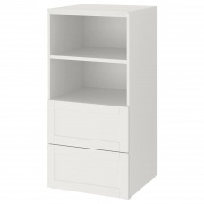 Стелаж IKEA SMASTAD / PLATSA білий 60x57x123 см (093.963.46)