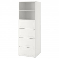 Стелаж IKEA SMASTAD / PLATSA білий 60x57x181 см (093.964.26)