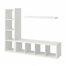 Комбинация мебели IKEA KALLAX / LACK белый 189x39x147 см (093.986.75)