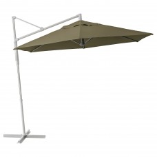 Підвісна парасолька IKEA OXNO / LINDOJA бежево-зелений 300 см (094.135.91)