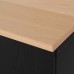 Комбінація шаф та стелажів IKEA BESTA чорно-коричневий 120x42x240 см (094.190.84)