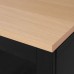 Комбинация шкафов и стелажей IKEA BESTA черно-коричневый 120x42x240 см (094.190.84)