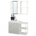 Комплект мебели для ванной IKEA ENHET / TVALLEN под бетон белый 102x43x65 см (094.199.13)