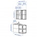 Комплект мебели для ванной IKEA ENHET / TVALLEN под бетон белый 102x43x65 см (094.199.13)