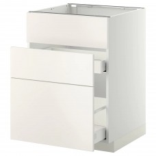 Підлогова кухонна шафа IKEA METOD / MAXIMERA білий білий 60x60 см (099.198.21)