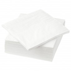Салфетка бумажная IKEA FANTASTISK белый 24x24 см (101.012.73)
