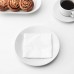 Серветка паперова IKEA FANTASTISK білий 24x24 см (101.012.73)