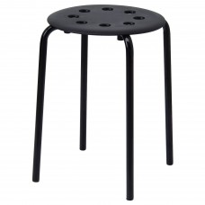 Табурет IKEA MARIUS чорний 45 см (101.356.59)
