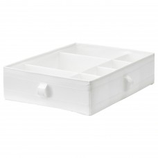 Коробка з відділеннями IKEA SKUBB білий 44x34x11 см (101.855.93)