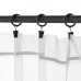 Кільце для штори IKEA SYRLIG чорний 25 мм (102.172.40)