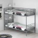 Каркас 2-ярусного ліжка IKEA SVARTA сріблястий 90x200 см (102.479.73)
