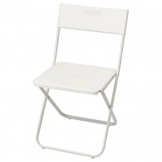 Розкладний стілець IKEA FEJAN сад балкон білий (102.553.07)