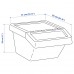 Контейнер для сміття з кришкою IKEA SORTERA білий 37 л (102.558.97)