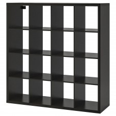 Стелаж IKEA KALLAX чорно-коричневий 147x147 см (102.758.62)