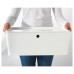 Контейнер с крышкой IKEA KUGGIS білий 37x54x21 см (102.802.03)