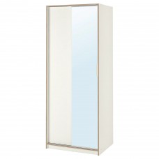 Гардероб IKEA TRYSIL білий дзеркальне скло 79x61x202 см (103.087.87)