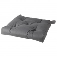 Подушка на стілець IKEA MALINDA сірий 40/35x38x7 см (103.310.14)