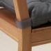 Подушка на стул IKEA MALINDA серый 40/35x38x7 см (103.310.14)