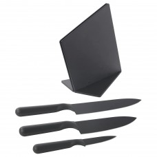 Блок з 3 ножами IKEA JAMFORA чорний (103.468.31)